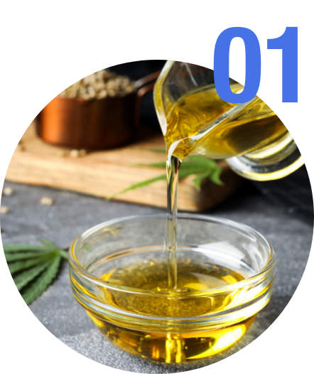 CBDオイル使用時にぴったりのメモリ付きスポイド容器